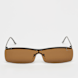 Karl Kani Signature Thin Metal Frame Sunglasses marrone 47423 1