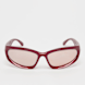 Karl Kani Retro Oval Shaped Sunglasses rot 47427 1