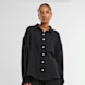 Urban Classics Ladies Oversized Musselin Blouse schwarz 47627 1