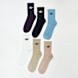 adidas Originals SOLID CREW SOCKS 6PP wht/stn khk/wndr tp/arr plm multicolor 47930 1