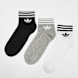 adidas Originals Calcetines Ankle adicolor Trefoil (3 Pack) gris 47963 1