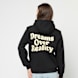 Miss Tee Dreams Over Reality Ladies Fluffy Hoody zwart 48083 1