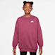 Nike Sportswear Club Fleece Oversized Crew czerwony 48748 1