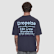 DropSize Heavy Oversized World Wide T-Shirt bleu 48885 1
