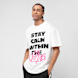 Mister Tee Stay Calm In Chaos Oversize Tee weiß 49258 1
