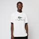 Lacoste T-Shirt faded black blanco 49352 1