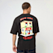 New Era Oversized Graphic Tee czarny 49734 1