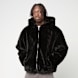 Urban Classics Full Zip Faux Fur Hoodie zwart 61361 1