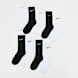 Nike 9 PACK - NHN HOLIDAY  CREW BOX SET white,black zwart 91149 1
