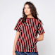 Karl Kani Small Signature Essential Pinstripe Oversized Tee rojo 92787 1