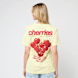 Miss Tee Cherrie Lovers Tee jaune 93039 1