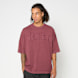 New Era Washed Oversized Tee czerwony 93061 1