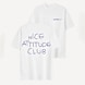 Another Cotton Lab Nice Attitude Club Oversized T-Shirt branco 93987 1