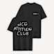 Another Cotton Lab Nice Attitude Club Oversized T-Shirt czarny 93977 1
