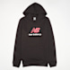 New Balance French Terry Stacked Logo Hoodie czarny 94380 1