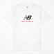 New Balance Jersey Stacked Logo Tee bianco 94381 1