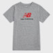 New Balance Jersey Stacked Logo Tee gris 94386 1