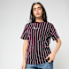Karl Kani Small Signature Essential Pinstripe OS Tee rood 95864 1