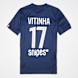 Nike Vitinha / No. 17 / PSG Nike Kids Home Stadium 2025/26 azul 96060 1