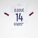 Nike Doué / No. 14 / Paris Saint-Germain Nike Kids Away Stadium 2024/25 wit 96162 1