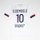 Nike   Dembélé / No. 10 / Paris Saint-Germain Nike Kids Away Stadium 2024/25 blanco 96163 1