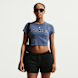 Nike Sportswear Chill Knit Cropped T-Shirt bleu 97971 1