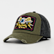Von Dutch Originals Distressed Trucker Cap Flying Eyeball verde 99016 1