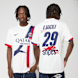 Nike B. Barcola / No. 29 / Virgil Abloh Archive / PSG DRI-Fit Jersey Shortsleeve Stadium 25/26 blanco 99051 1