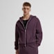 Urban Classics Fluffy Zip Hoody ljubičasta 100708 1