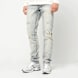 Smoke Rise Crystal Effect Washed Jeans Zenium azul 103155 1
