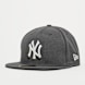New Era Fitted-Cap 59Fifty Basic MLB New York Yankees grijs 1737 1