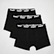 SNIPES 3 PACK - Black Tabe Brief Boxershorts schwarz 32929 1