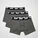SNIPES 3 PACK - Black Tape Boxershorts siva 32931 1