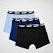 SNIPES 3 PACK - Black Tape Briefs Boxershorts Blau 32950 1