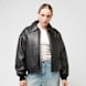 Decibel Padded PU Jacket schwarz 92517 1