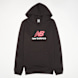 New Balance French Terry Stacked Logo Hoodie schwarz 94380 1