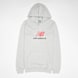 New Balance French Terry Stacked Logo Hoodie grau 94374 1