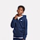 New Balance French Terry Small Logo Full Zip Hoodie bleu 94378 1