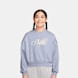 Nike   Sportswear Club Fleece Boxy Graphic Crew bleu 94563 1