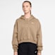 Nike   Sportswear Phoenix Fleece Oversized Crop Hoodie bege 94583 1