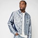 Karl Kani Jeans Cropped Silver Denim Jacket grigio 96070 1