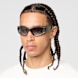 SNIPES Retro Oval Shaped Sunglasses grigio 96156 1