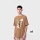 Jordan JDB MJ Retro Hangtime Short Sleeve Tee castanho 100798 1