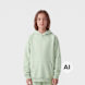 Urban Classics Fluffy Hoody verde 100935 1