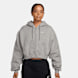 Nike Studio Fleece Mid Waist Oversized Crop Full Zip Hoodie grau 101617 1