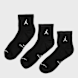 Jordan 3 PACK - Everyday Elevated Ankle Socks negro 101707 1