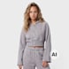 New Balance Brushed Coastal Fleece Full Zip siva 102942 1