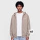 adidas Originals Washed Full Zip Oversized Hoodie bruin 103219 1