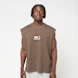 K1X Tag Logo Sleeveless Tee brun 103544 1