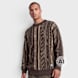 Colucci CREWNECK SWEATER AOP BROWN braun 105227 1